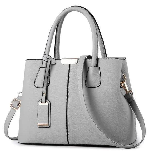 Women Tote Messenger Faux-Leather Handbag with Stylish Design