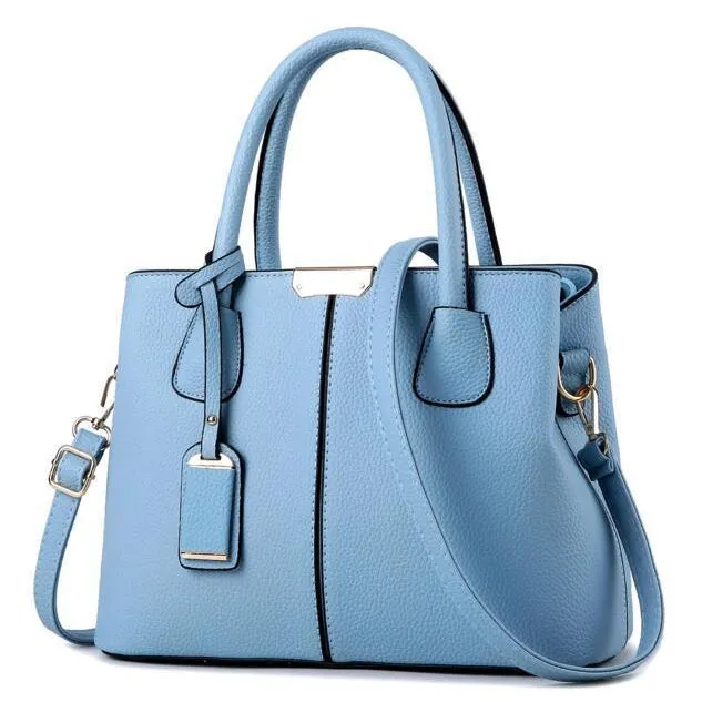 Women Tote Messenger Faux-Leather Handbag with Stylish Design