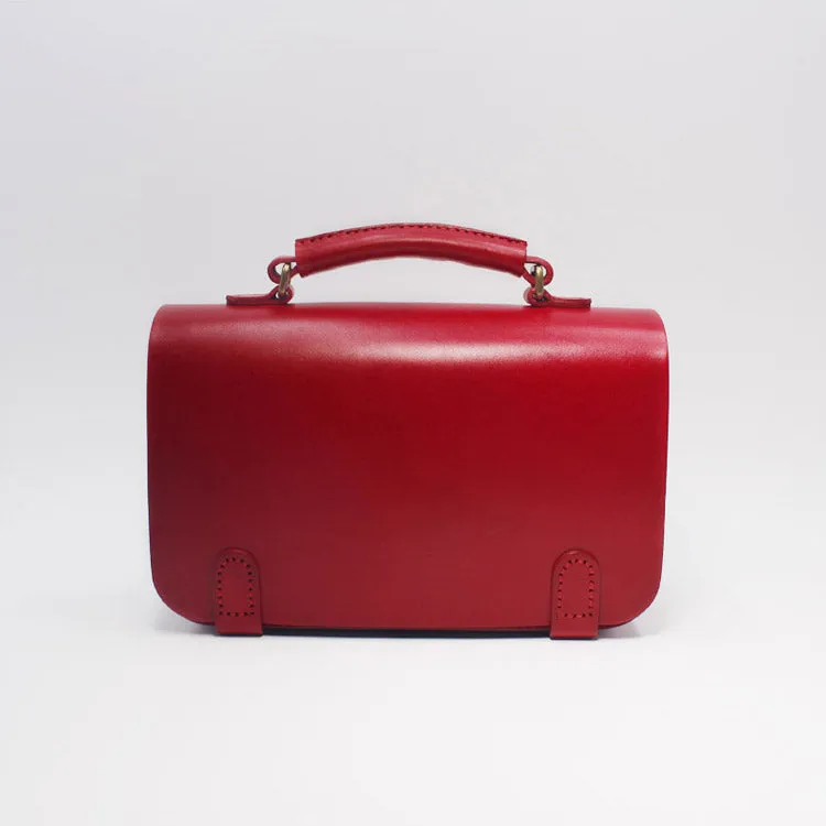 Womens Vintage Brown Leather Satchel Bag Crossbody Bags Handbags