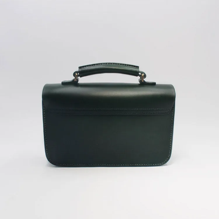 Womens Vintage Brown Leather Satchel Bag Crossbody Bags Handbags