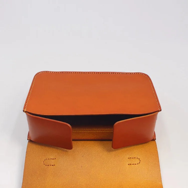 Womens Vintage Brown Leather Satchel Bag Crossbody Bags Handbags