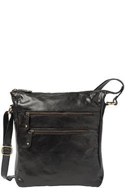 ZAK LEATHER MESSENGER BAG